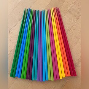 Moma Design Store Set Of 12 Rainbow Chopsticks! The set is Complete!